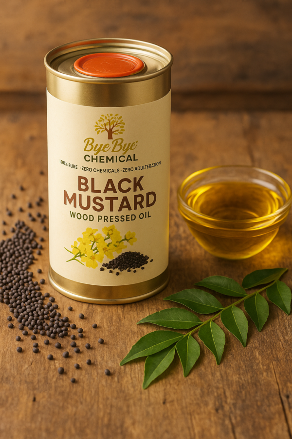 Wood Pressed Black Mustard Oil - Image 3